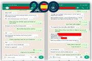 Conversación de una de las víctimas y los estafadores en la que le reclaman dinero de forma urgente.