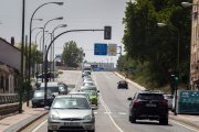 Acceso a Burgos hacia la calle Madrid, a la altura de la calle La Ventosa. TOMÁS ALONSO