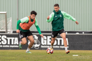 Dani Ojeda, durante un entrenamiento.