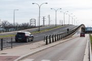 Viaducto en la avenida alcalde Martín Cobos, en el polígono industrial de Burgos Este.