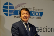 Alfonso Fernández Mañueco durante la presentación del Club de Prensa de El Mundo.
