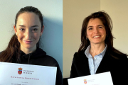 Natalia y Cristina ganadoras del Certificado al Compromiso Social