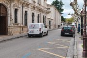 Calle Eduardo Martínez del Campo, en la capital burgalesa, que estaría incluida en la Zona de Bajas Emisiones.