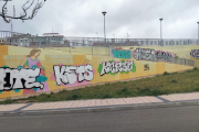 Vandalismo en el mural del Cid en el barrio de El Crucero.