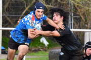 Renard, con Ferrol Rugby portando el oval.