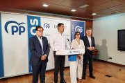 Los parlamentarios 'populares' Salvador de Foronda, Ángel Ibáñez, Raquel González y Javier Lacalle.