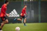 Último entrenamiento en Anduva antes del partido del sábado ante el Huesca.