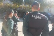 Imagen de agentes de la Comandancia de Burgos que se desplazarán a Valencia.