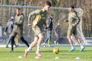 Imagen del entrenamiento del Burgos de hoy.