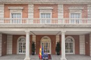 Archivo - El presidente del Gobierno, Pedro Sánchez, realiza una declaración institucional desde el Palacio de La Moncloa, a 24 de febrero de 2022, en Madrid (España).