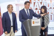 Borja Suárez, junto Inmaculada Sierra y Ramiro Ibáñez, en el balance de actividad del año.