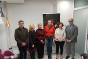 Las Autoridades, Durante La Inauguración Del Centro Atiendo En Zamora.