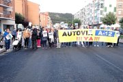 Concentración en Belorado, el pasado mes de septiembre, para exigir la finalización de la A-12.