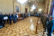 Acto de entrega del dinero recaudado por el Belén Monumental del Ejército.