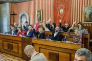 Un momento del primer Pleno del año 2025, en el Ayuntamiento de Burgos.