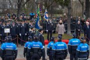 Acto de celebración de la festividad de San Sebastián, patrón de la Policía Local, en Burgos.