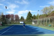 Una de las pistas del Club de Tenis
