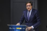 El ministro para la Transformación Digital y de la Función Pública, Óscar López, en Burgos.