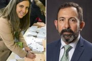A la izquierda, Ana Rosa Hernando, y a la derecha Javier Teira.
