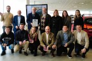 El equipo de Tecnimóvil Julián, encabezado por su jefe de ventas Federico Abando, recibió esta certificación en un acto con Antonio de la Fuente, jefe regional norte de Hyundai Motor España.