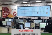 Gráfico elaborado por el 112 con datos de los dos accidentes registrados esta noche en la provincia de Burgos.