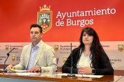 De la Rosa y Escudero, en la rueda de prensa en el Ayuntamiento de Burgos.