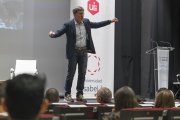 Un momento de la intervención de Pau Doménech, exdirector general de ADISSEO España.