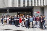 Imagen de la concentración a las puertas de los juzgados.