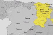 Avisos por lluvias y tormentas este jueves en Castilla y León.