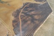 Controlado un fuego en Baños de Valdearados (Burgos) tras calcinar más de doce hectáreas de terreno agrícola.