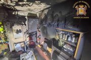 Así quedó la casa incendiada