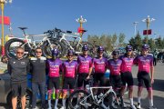 Ciclistas y staff del equipo burgalés presentes en el Tour of Magnificent Qinghai.