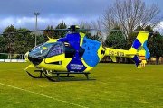 Archivo - Helicóptero medicalizado.