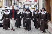 Llegada de las monjas de Belorado al Juzgado de Briviesca para la vista por su desahucio.