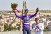 Roger Adriá, primer líder de la Vuelta a Burgos.