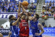 Imagen del partido entre el Recoletas Salud San Pablo Burgos y el Basquet Girona.