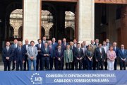 Reunión de la Comisión de Diputaciones de la Federación Española de Municipios y Provincias (FEMP), celebrada en Jaén. Participa el presidente de la Diputación de León, Gerardo Álvarez Courel.