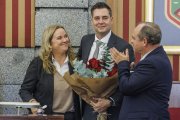 Instante de la despedida de Daniel de la Rosa.