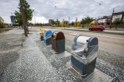Uno de los nuevos puntos de recogida de basura, a través de los buzones, en el bulevar ferroviario.
