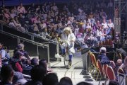 Un científico loco es el hilo conductor del espectáculo.