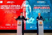 Borja Suárez y Javier González, durante la presentación.