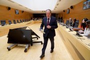 El presidente del Consejo de Cuentas de Castilla y León, Mario Amilivia, comparece para presentar el Plan Anual de Fiscalizaciones para 2026, que se debate y vota a continuación en la Comisión de Economía y Hacienda de las Cortes.