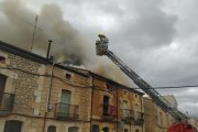 Imagen de la intervención de los Bomberos de Aranda.