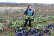 Eva de Arce ha convertido una parte de la huerta en un aula de formación ambiental