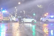 Colisión de dos turismos en el cruce del bulevar con la calle Madrid.