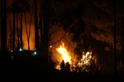 Archivo - Vista del fuego en el Miradoiro do Alto da Picota, a 22 de agosto de 2025, en Os Peares, Ourense, Galicia (España). 