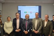 Imagen de los representantes de las organizaciones sindicales.
