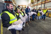 Entrega de patatas al Banco de Alimentos de Burgos por parte del sector agrario.