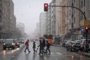 La borrasca Leonardo activa avisos de riesgo bajo por nieve y viento en Burgos.