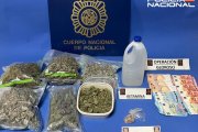 Droga incautada al acusado tras su detención.
